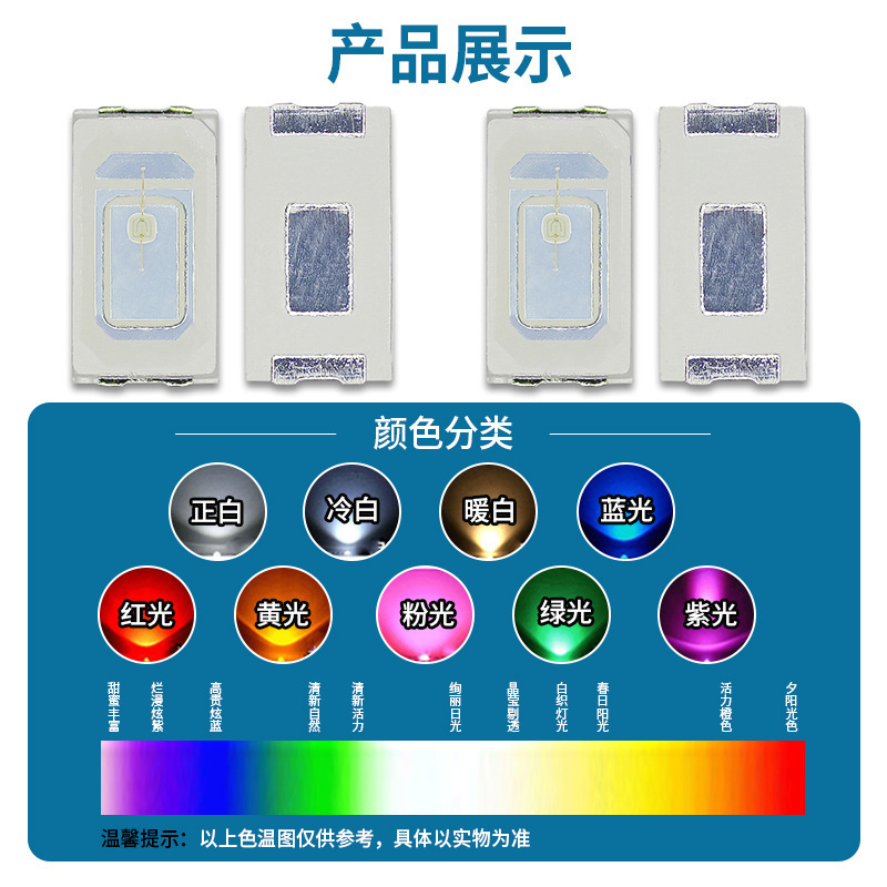 超高亮工場直販5730電球0.2w赤青黄緑白紫粉オレンジランプ0.5wledパッチ電球|undefined