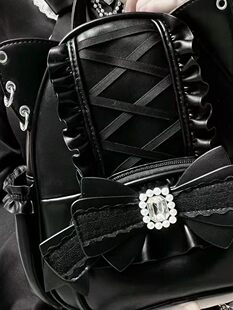 Japanese cute backpack with bow, capacious bag