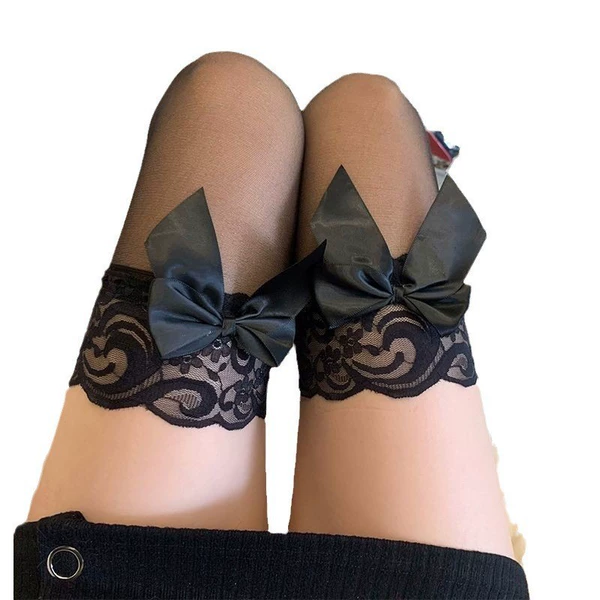 Point glue lace+butterfly black