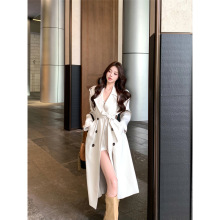 昕可达 王炸3.0 气质翻领收腰大衣秋中长款巨好看风衣外套女