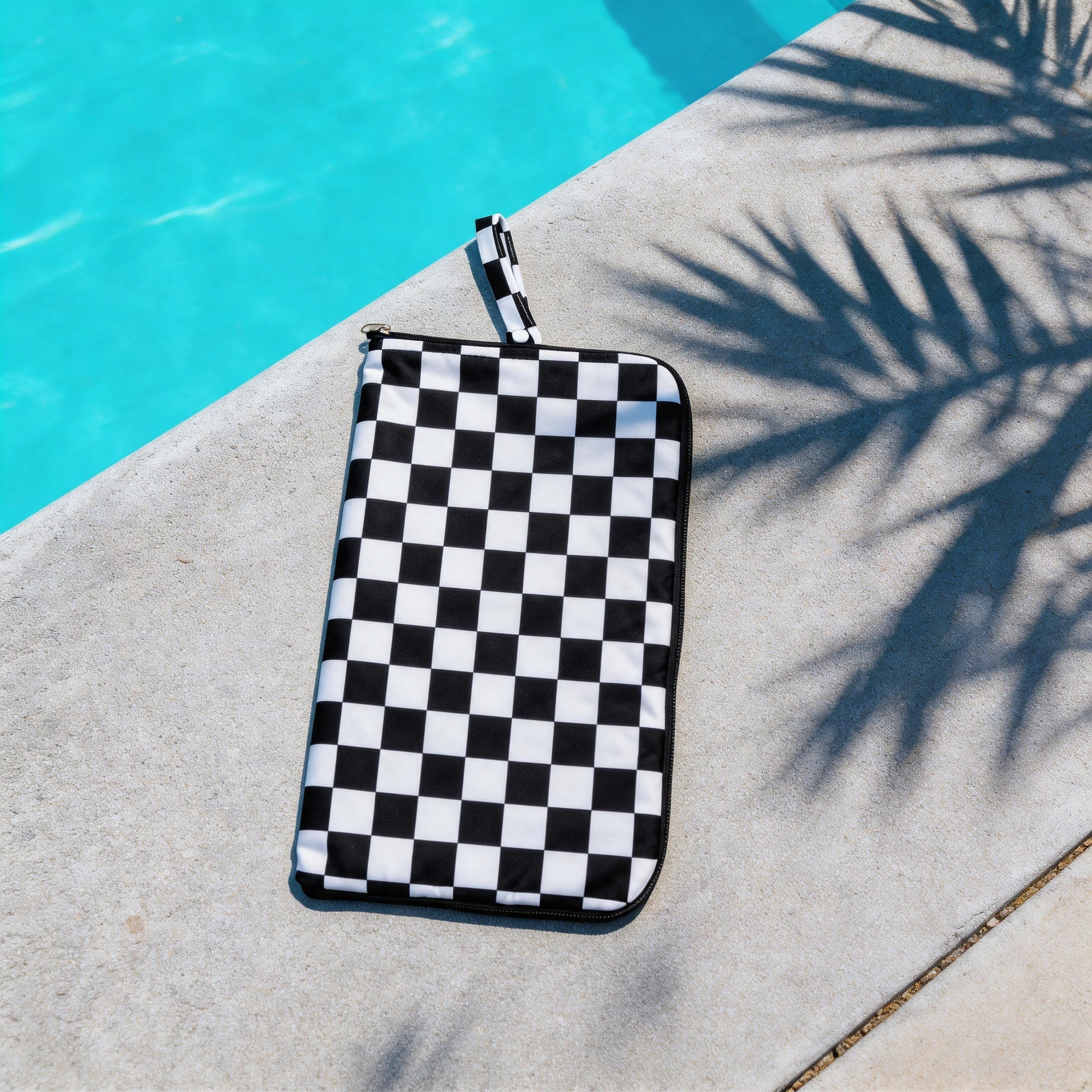 Axwang Digitally Printed Swimwear Waterproof Bag with Zipper Design and Hidden Snap Closure, Suitable for Beach Use and More