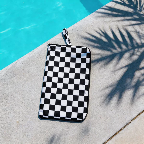Axwang Digitally Printed Swimwear Waterproof Bag with Zipper Design and Hidden Snap Closure, Suitable for Beach Use and More