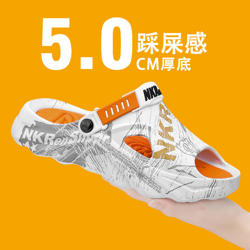 Zapatillas transfronterizas de tamaño grande para hombres de verano, deportivo de ocio para conducir, sandalias para hombres, sandalinas de arena frías.