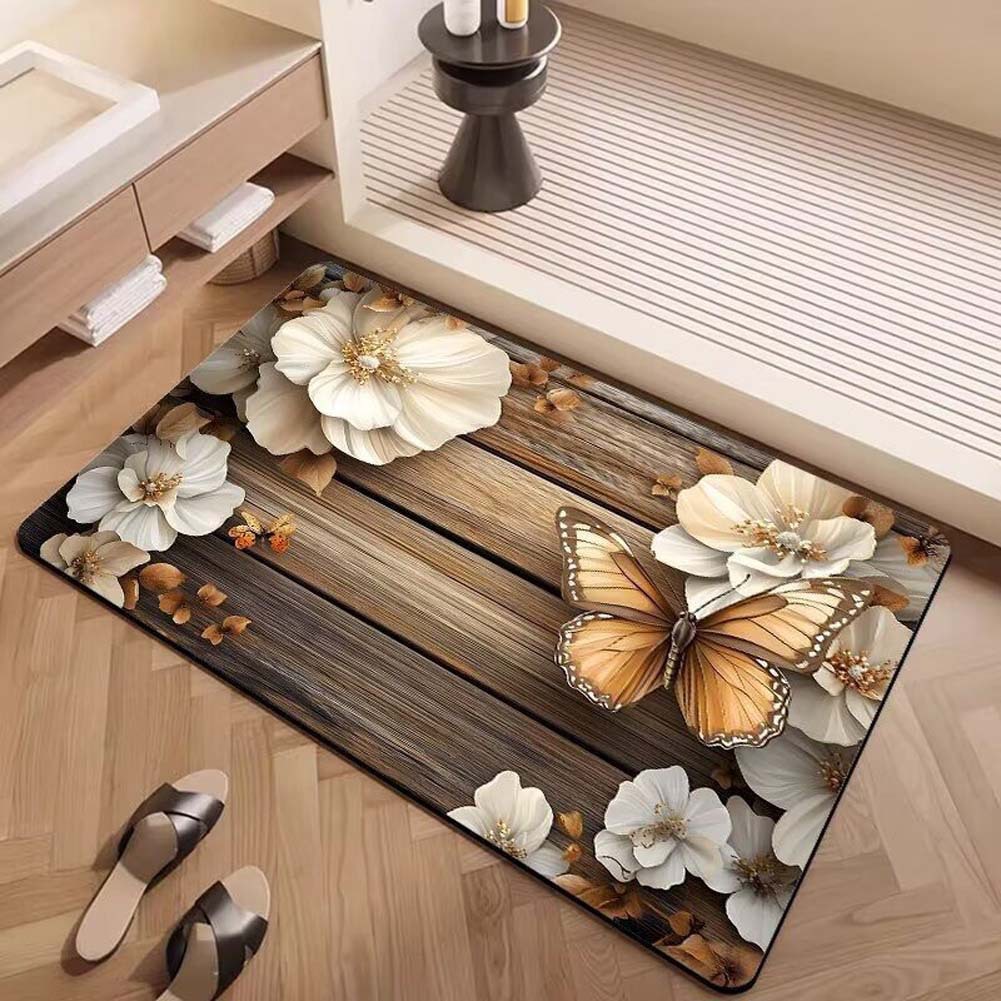 Alfombras de suelo de baño de generación de Temu transfronterizas almohadillas de absorción de agua y antideslizantes de baño de sentido superior almohadillas de barro de diatomeas