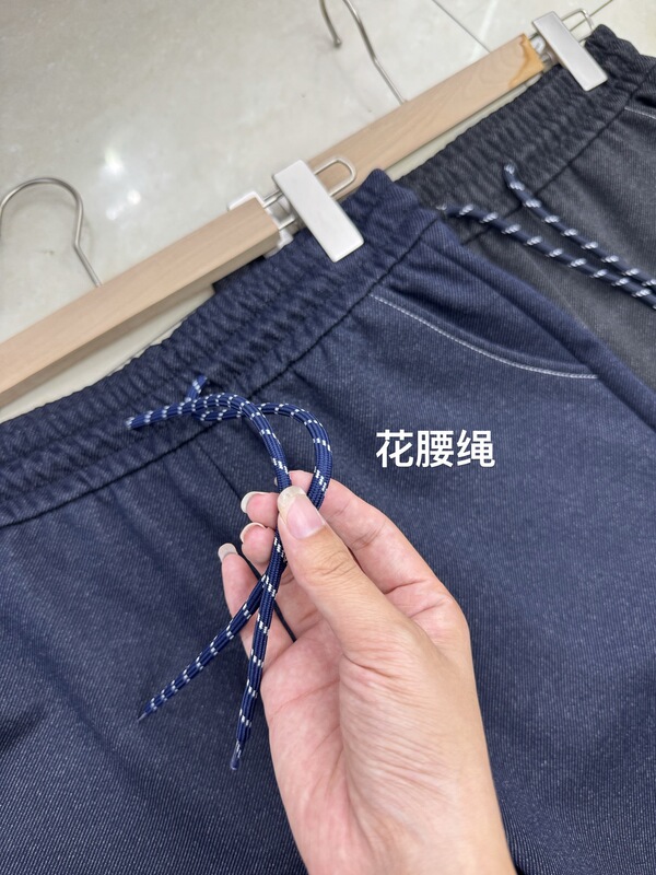 2025秋新款斜纹仿牛仔阔腿裤女装大码弹力牛仔裤宽边义乌女裤批发|undefined