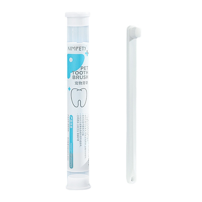 Nueva mascota gato perro cepillo de dientes para eliminar el sarro y mal aliento dental cálculo Teddy Corgi oral suministros limpieza al por mayor