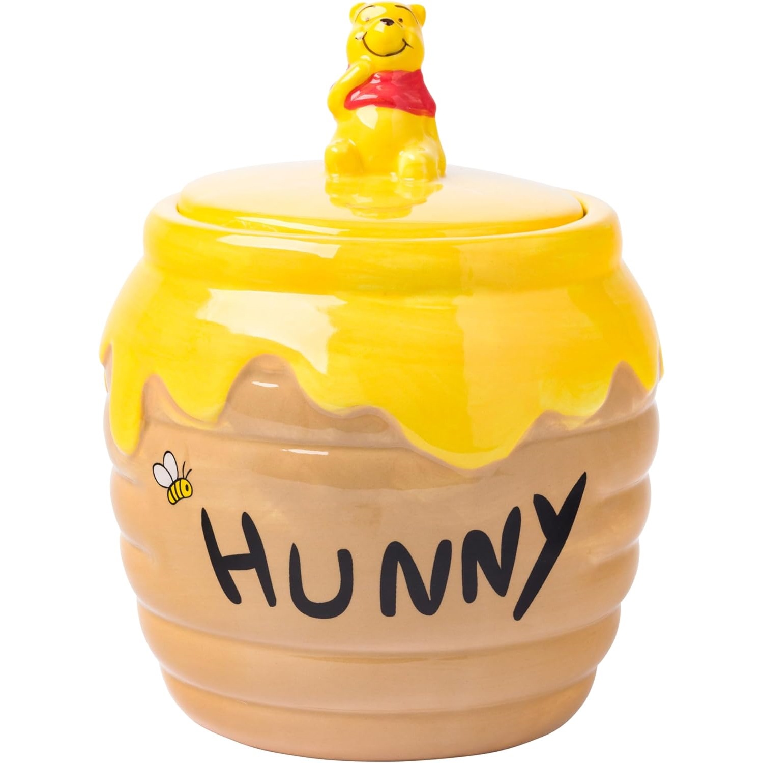 Disney Winnie the Pooh 3D maceta de cerámica pintada a mano miel Hunny bocadillos latas de decoración