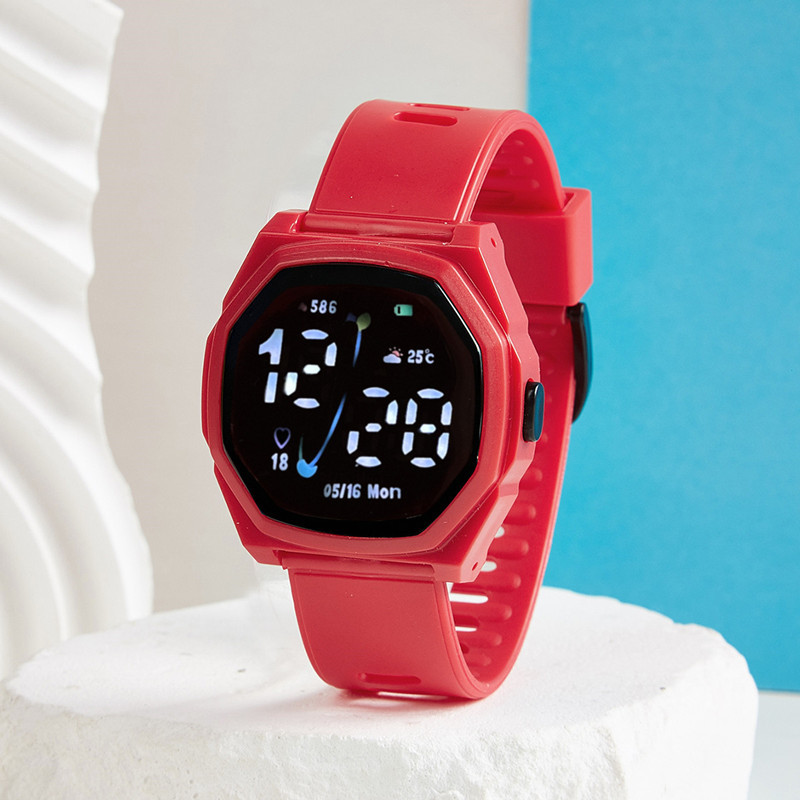 2023 nuevo en stock reloj electrónico impermeable LED luminoso reloj deportivo comercio exterior estudiante reloj electrónico al por mayor