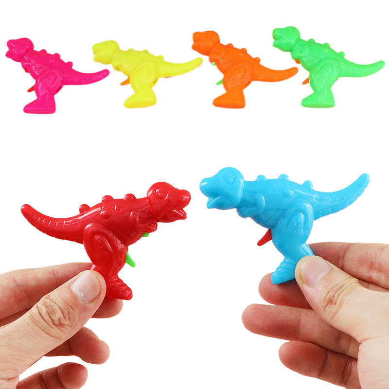 Catapulta mini ventosa de bala suave color pequeña pistola de dinosaurio niños al aire libre interacción entre padres e hijos actividades al aire libre juguetes baratos