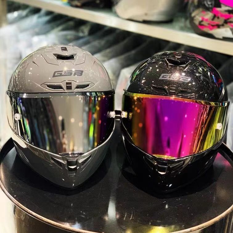 GSB361 Motorcycle Men And Women, Full Face With Bluetooth, Suitable For All Seasons, 3C Certified Helmet_voghion.com