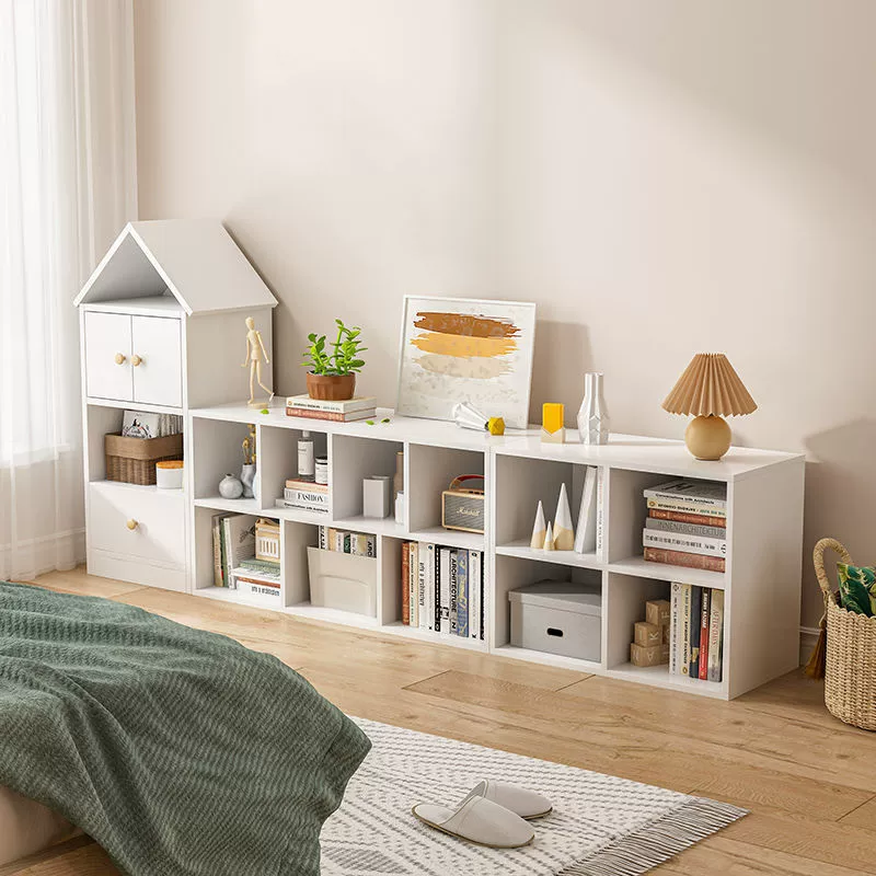 Детский книжный шкаф, напольная стойка для хранения, бесплатная комбинированная книжная полка, простая полка для книг с картинками, домашний шкаф для хранения игрушек в детской комнате