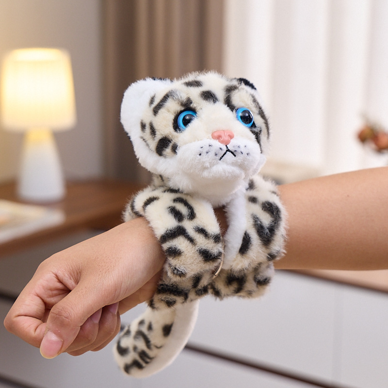 Snow Leopard Plush Toy Animal Headband Photo Hairpin Cute Doll Deer Doll Tiger Ear Headband Hair Accessories