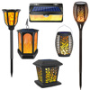 Cross border solar energy simulation Flame lamp outdoors LED Garden courtyard Scenery decorate Torch lights Plug lights