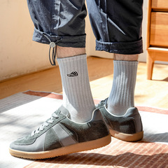 襪子男中筒襪棉質字母刺繡SPACE男生跑步運動籃球襪子春夏批發