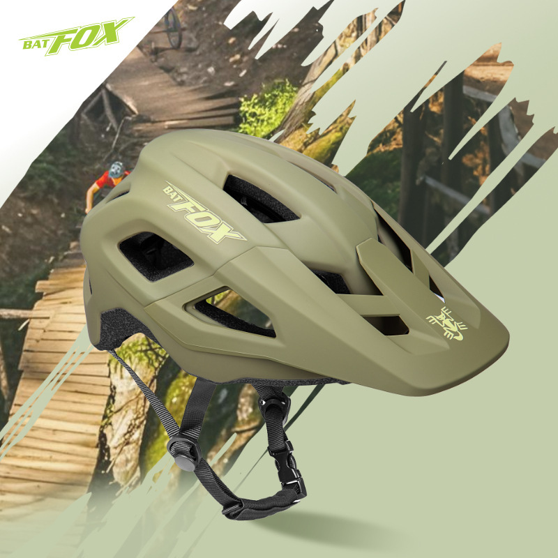 Cross-Border Mountain Bike Riding Helmet One-Piece Downhill Road Bike Skateboard Helmet Helmet Wholesale Men