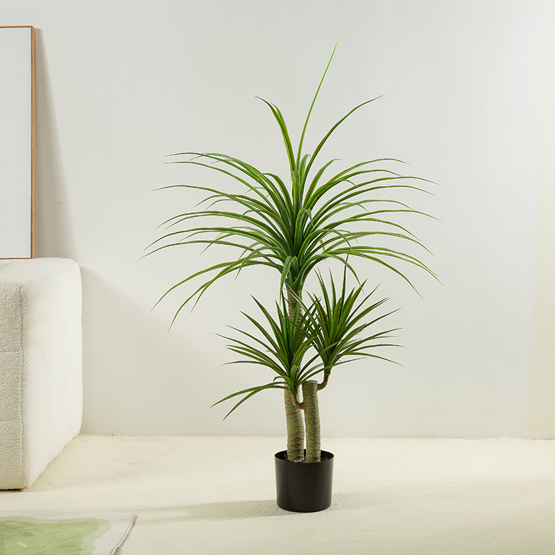 Simulación de árboles de sangre de dragón, plantas verdes, muebles para el hogar, decoración de la sala de estar, grandes plantas de árboles falsos de piso a techo, bonsái de madera brasileña en macetas