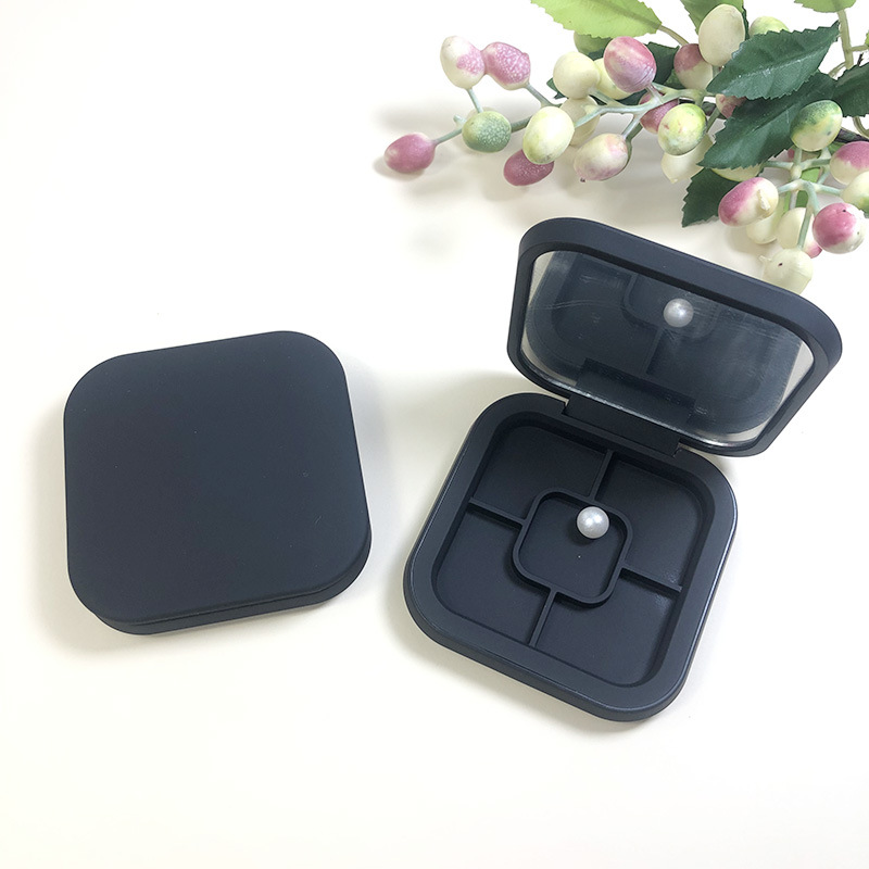 [方形多色眼影盒磁铁eyeshadow pallets粉饼空壳定制blusher case]