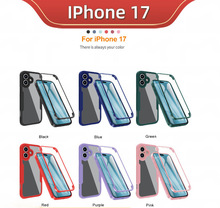 适用16promax手机壳全包360前后盖防摔壳膜一体iphone17air保护壳