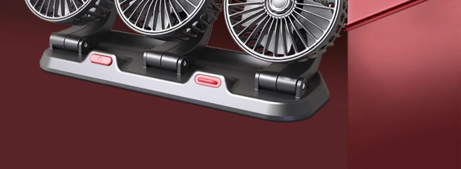 Car fan 12v car multifunctional adjustable electric fan 24v large truck powerful refrigeration car supplies