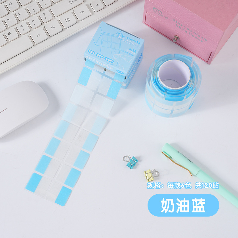 抽拉索引贴便利贴珠光材质高颜值多巴胺色学生便签贴纸留言记事贴|undefined