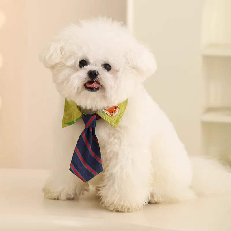 Mad Animal City serie de toallas de saliva perro Nick corbata perro grande oro adorable accesorios de mascotas