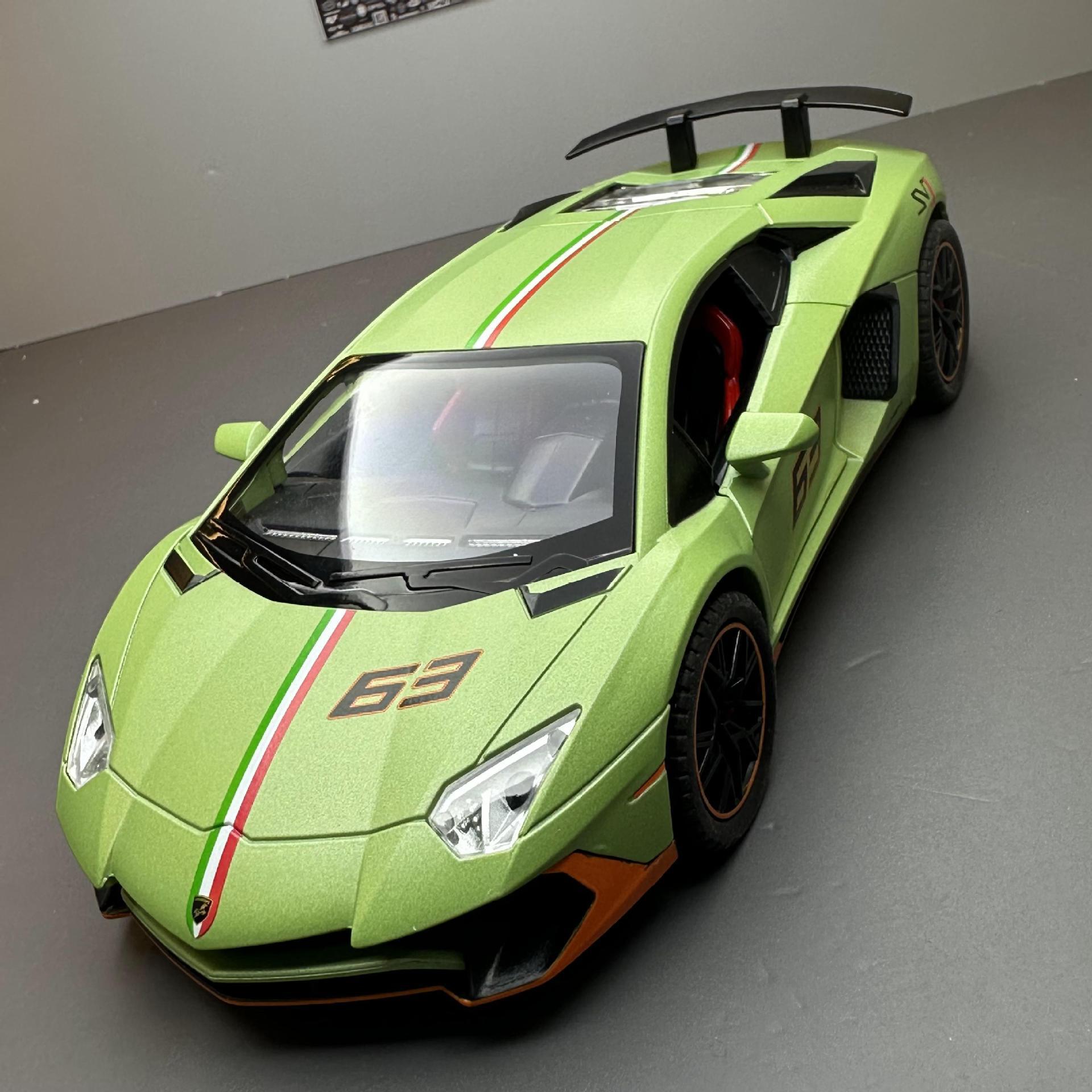 Jiaye aleación coche modelo 1 a 22 LANBO lp780 deportes coche sonido y luz tire detrás juguete coche música modelo decoración colección