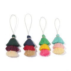 New ethnic style pendant sewing thread gradient color tassel drop bag accessories clothing DIY handmade decoration