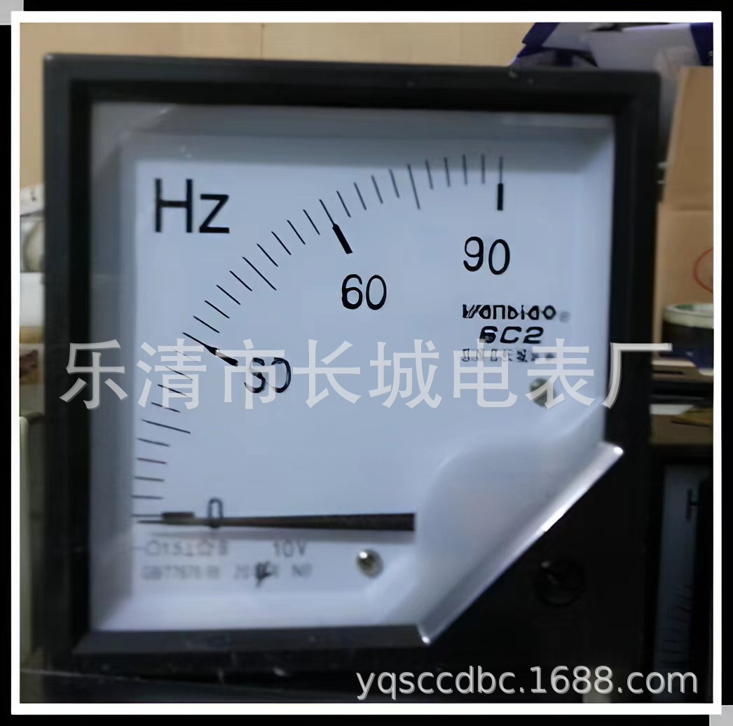 长城电表厂 6C2 90HZ 10V 直流指针频率表 厂家直销 80*80