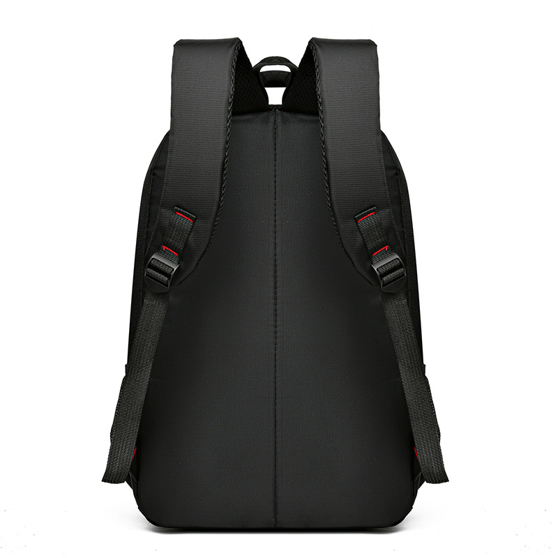 Mochila estudiantil nueva mochila de estilo simple de textura sólida, mochila de viaje de negocios de gran capacidad al aire libre