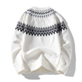 2026秋冬新款复古软糯费尔岛针织毛衣秋冬学院风高级感套头打底衫，男装针织衫/毛衣，星座614