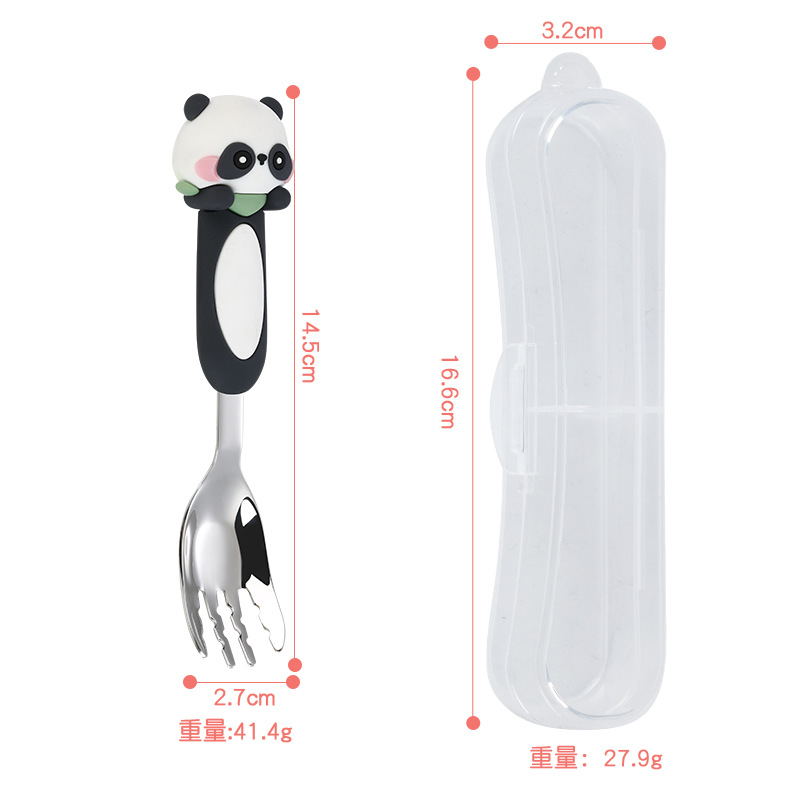팬더 포크 + 상자