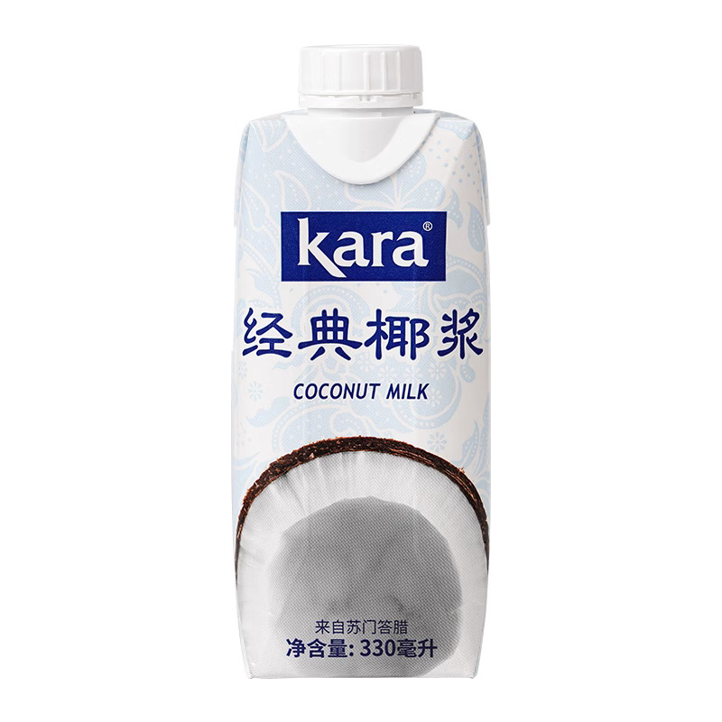 Indonesian Jiale coconut milk kara pure classic 1L whole box coconut milk sago dessert commercial milk tea shop raw materials