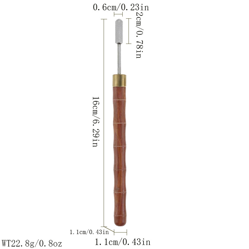 DIY cuero hecho a mano tallado forma herramienta aceite pluma sello cuchillo de corte punzonado