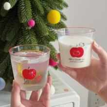 可爱卡通kt猫玻璃杯印花牛奶杯早餐杯少女心杯子耐高温咖啡杯水杯