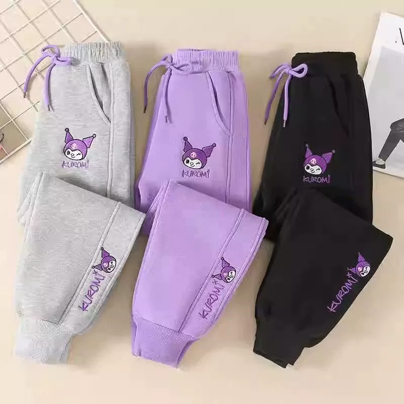 Иностранные спортивные штаны для девочек 2024 осень-зима новый стиль носить повседневные брюки