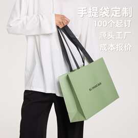 高级感手提袋ins风超大手提袋礼品袋定制白卡服装店纸袋服装店