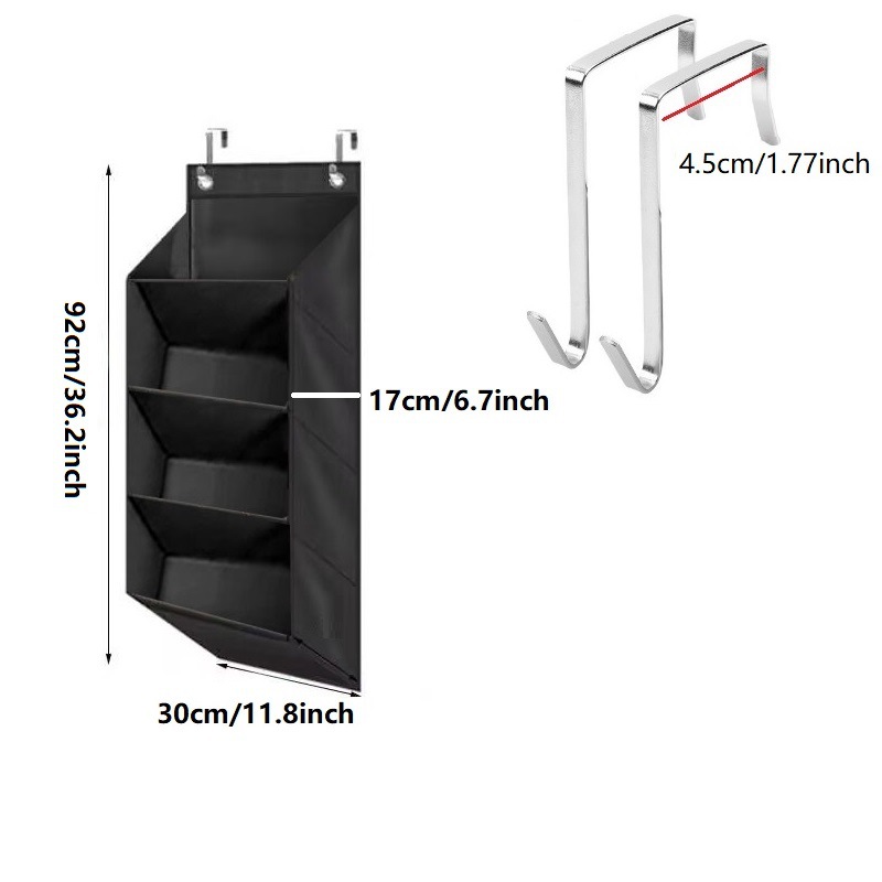 좁은 4겹 검정색