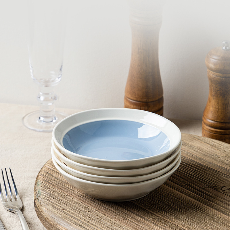 Spot al por mayor Macron Girl Vajilla de cerámica de alto valor Sensación de alto nivel Tazón de nicho Cerámica de 6 pulgadas Hogar