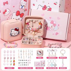 子供用ブレスレットビーズ手作りdiy材料バッグ女の子ギフトボックス合金ビーズセットおもちゃ女の子ギフト