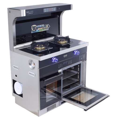 Integrated stove home use first-class energy-saving smoke cooker set with voice and touch automatic cleaning, home integrated stove wholesale
