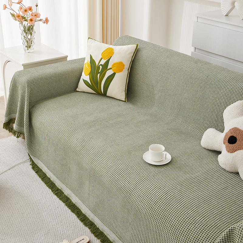 French Cream Style Sofa Towel Sofa Cloth Full Cover Cyber Popular Blanket Single Sofa Cover Sofa Cushion Cloth Cover Fabric