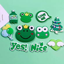 大号卡通青蛙软胶贴片恐龙小零件配件滴胶装饰手机壳洞洞鞋拖鞋扣