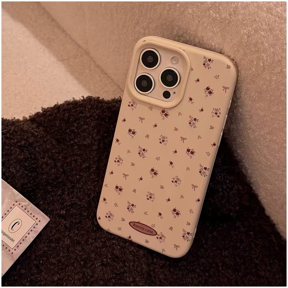 Otoño e invierno ins pequeñas flores rotas para Apple 14ProMax funda para teléfono móvil iphone16/15PM nuevo 13 pareja 16