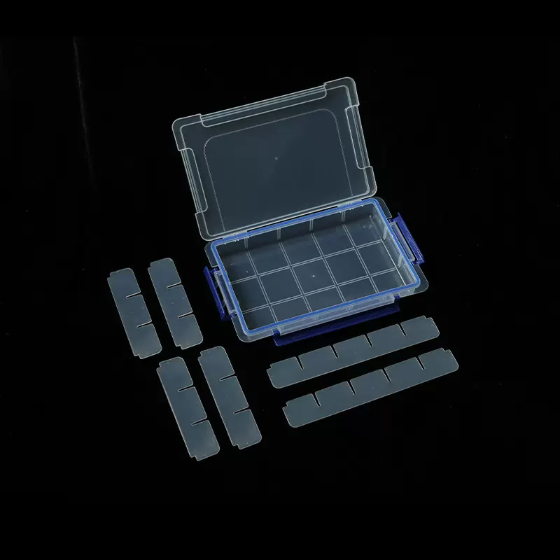中号3扣15格透明收纳盒塑料盒子DIY首饰盒乐高盒玩具带盖美甲盒