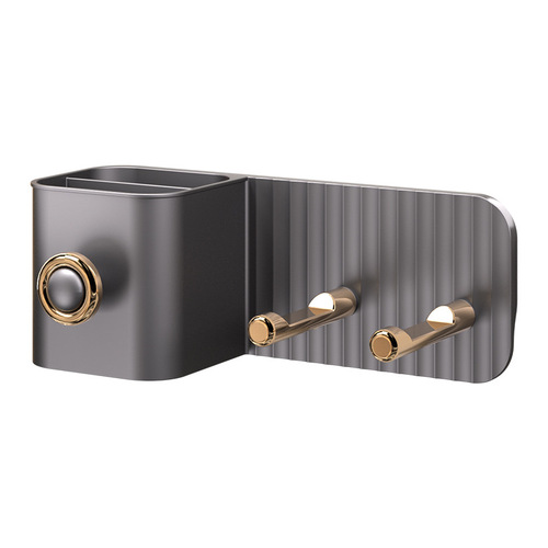 Hair dryer storage rack without punching bathroom wall bracket bathroom Lefen hair dryer storage shelf