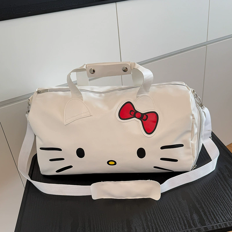 Hello kitty, мультяшная милая вместительная портативная сумка для путешествий через плечо