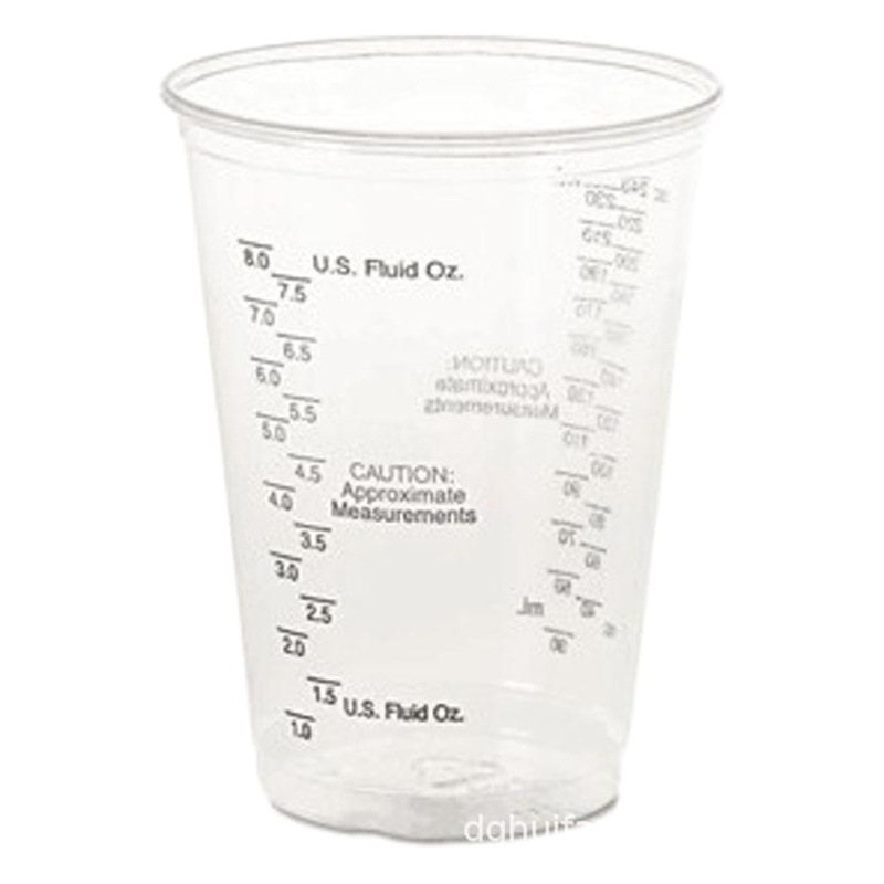 Taza de pintura 550ML Taza de plástico para el hogar del automóvil Taza de impresión de escala 50OZ Taza de medición 10OZ con tapa