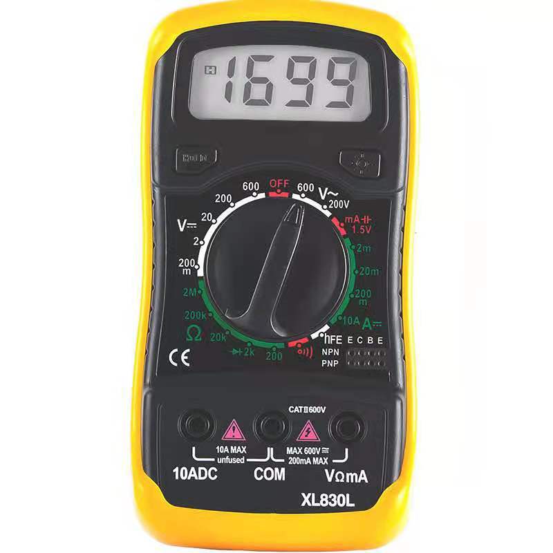 跨境专供现货 XL830L 袖珍式数字万能表手持式背光万用表数字