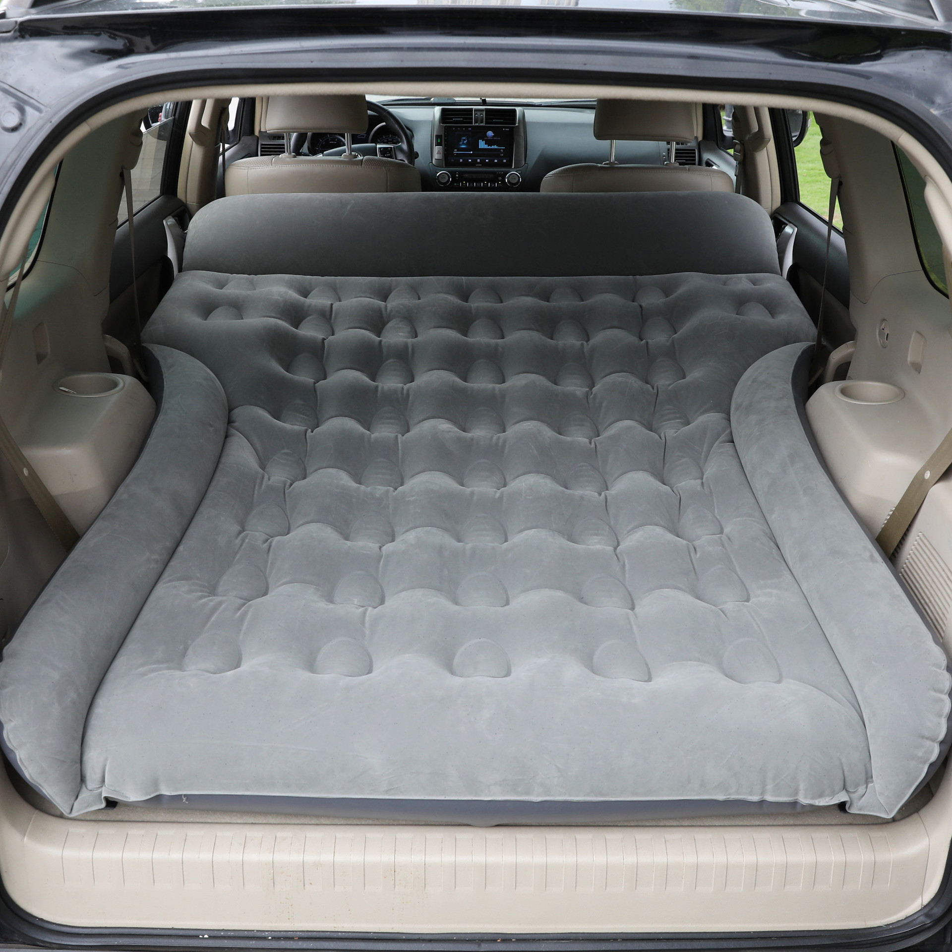 Car air mattress for the back seat of sedans, portable and comfortable for travel, quick inflation, available for dropshipping
