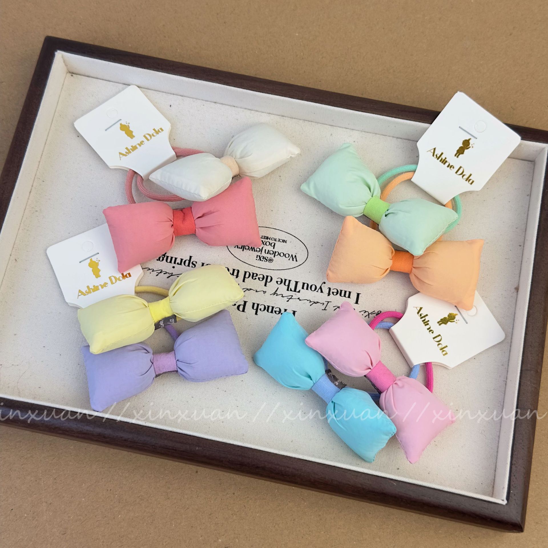 Fascia per capelli con fiocco in tinta unita, stile coreano, per l'inizio della primavera, corda per capelli in cotone per bambine, accessori per capelli per bambini, accessori per la testa_voghion.com